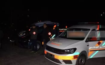 Policiers marocains lors d'une opération nocturne.