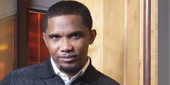 Samuel Eto’o, célèbre footballeur camerounais, en interview.