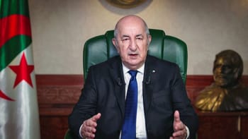 Abdelmadjid Tebboune lors d'un discours officiel en Algérie.