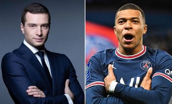 Kylian Mbappé et Jordan Bardella lors d'un événement public.