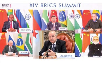 Le sommet BRICS avec l'Algérie et d'autres pays membres.