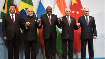 Les dirigeants des BRICS lors d'une rencontre officielle.