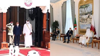 Le président Abdelmadjid Tebboune lors d'une visite officielle au Qatar.