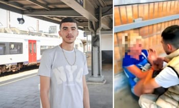 Jeune homme algérien à la gare en Belgique, héros d'un acte courageux.
