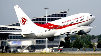 Avion Air Algérie prêt à décoller vers l'Asie, l'Afrique, l'Europe et l'Amérique.