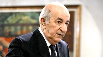 Abdelmadjid Tebboune lors d'une critique à New York.