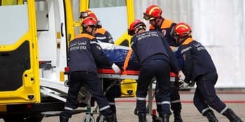 Secours en action lors d'une intervention à El Affroun.