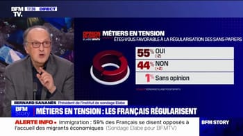 Sondage sur la régularisation des sans-papiers en France.