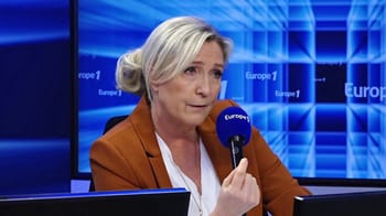 Marine Le Pen lors d'une interview à Europe 1.