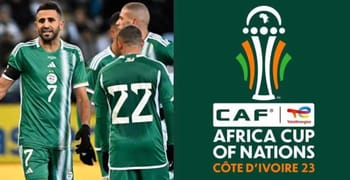 L'équipe d'Algérie lors de la Coupe d'Afrique des Nations 2023.