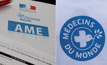 Images liées à l'AME et à Médecins du Monde en France.
