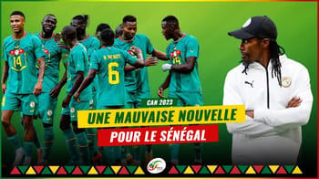 Équipe du Sénégal de football lors d'un match de la CAN 2023.