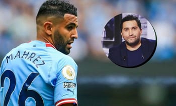 Mahrez sur le terrain avec Nabil Djellit en interview.