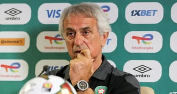 Vahid Halilhodžić en conférence de presse avant la CAN 2023.