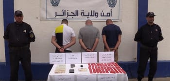 Quatre hommes arrêtés avec de la drogue et de l'argent à Alger.