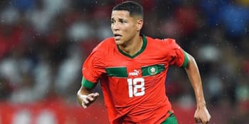 Amine Harit en action lors de la Coupe d'Afrique des Nations 2023.