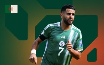 Footballeur algérien en action lors de la CAN 2024.