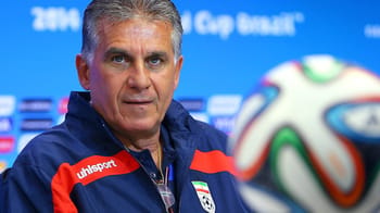 Carlos Queiroz, entraîneur de football, lors d'une conférence de presse.