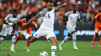 Joueur ivoirien en action lors du match contre le Nigeria.