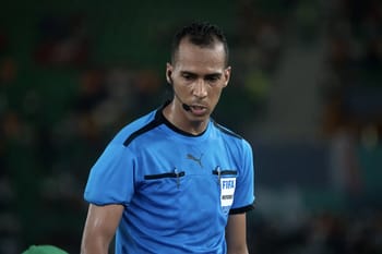 Arbitre FIFA lors du match Nigeria-Côte d'Ivoire.