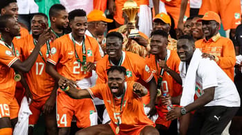 Les joueurs ivoiriens célèbrent leur victoire à la CAN 2024.