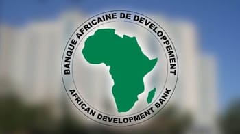 Logo de la BAD avec la carte de l'Afrique en vert.