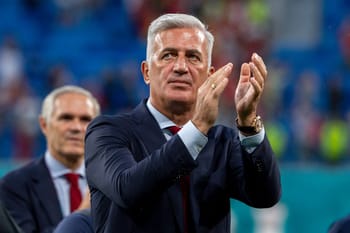 Vladimir Petkovic lors d'une conférence de presse ou d'un événement sportif.