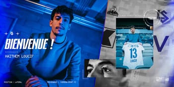 Haithem Loucif en tenue de football à Lausanne Sport.