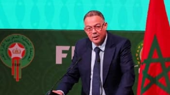 Fouzi Lekjaa, président de la FRMF, lors d'une conférence au Maroc.