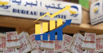Graphique illustrant la croissance des transactions financières en Algérie.