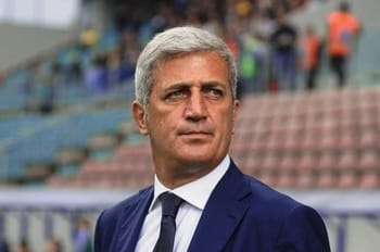 Vladimir Petkovic, entraîneur de football, lors du stage en Algérie.