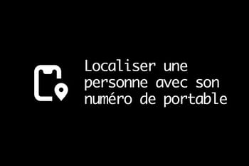 Icone de localisation avec un téléphone portable.
