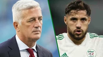 Vladimir Petkovic et Youcef Belaili en discussion lors d'un match.