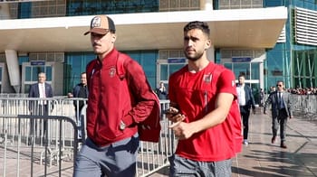 Supporters de l'USMA en déplacement au Maroc pour un match.