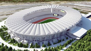Stade moderne en Algérie, prêt pour la Coupe du Monde 2026.