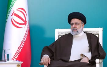 Ebrahim Raïssi, président iranien, lors d'une réunion officielle.