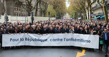 Rassemblement massif pour la lutte contre l'antisémitisme en France.