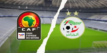 Logo de la Coupe d'Afrique des Nations et logo de la CAF Algérie.