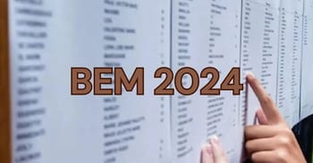 Affichage des résultats du BEM 2024 avec une main pointant vers le tableau.