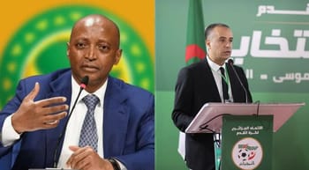 Walid Sadi lors d'une conférence politique en Algérie.
