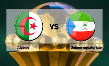 Logo des équipes Algérie et Guinée Équatoriale pour la CAN 2025.