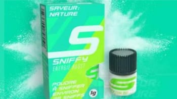 Poudre Sniffy, produit de prévention contre la consommation de substances.
