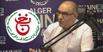 Adel Salakdji lors d'une interview à la radio Algerienne.