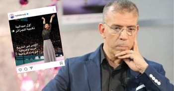 Hafid Derradji pensif lors d'une émission télévisée.