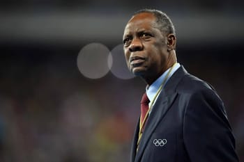 Issa Hayatou, ancien président de la CAF, lors d'un événement sportif.