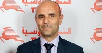 Khaled Chelli, PDG de Tunisair, lors d'une conférence de presse.