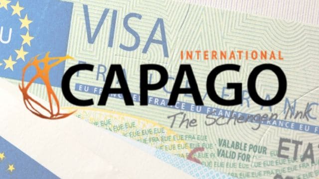 Logo de Capago pour les demandes de visa vers la France.