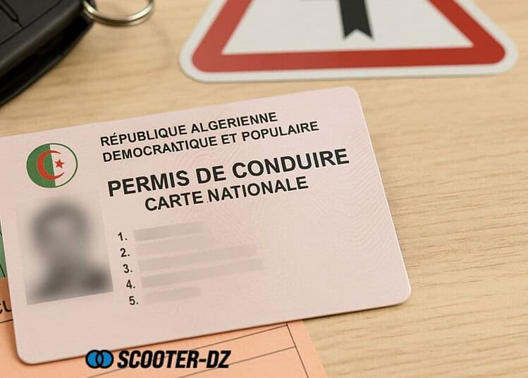 Permis de conduire étranger avec carte nationale en Algérie.