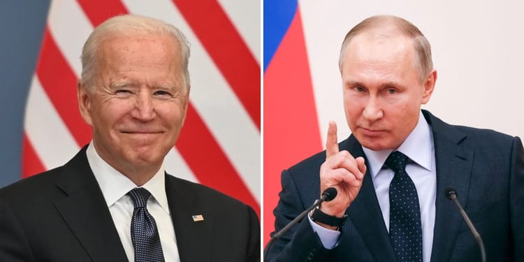 Biden et Poutine lors d'une réunion diplomatique importante.