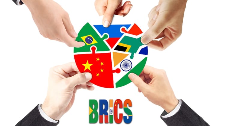l'Algérie bientôt chez les BRICS ? Les pays du BRICS représentés par des pièces de puzzle.